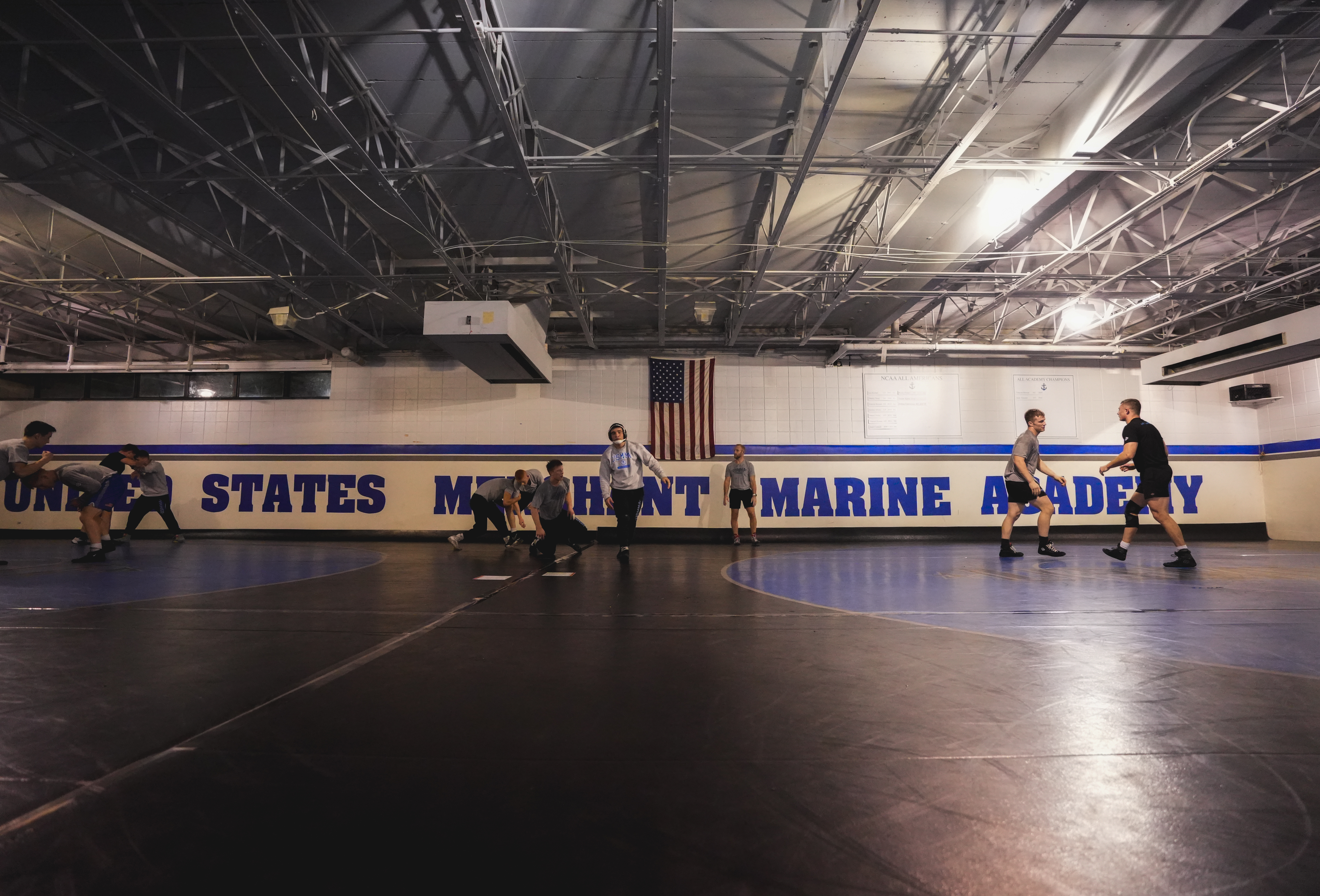 Wrestling practice